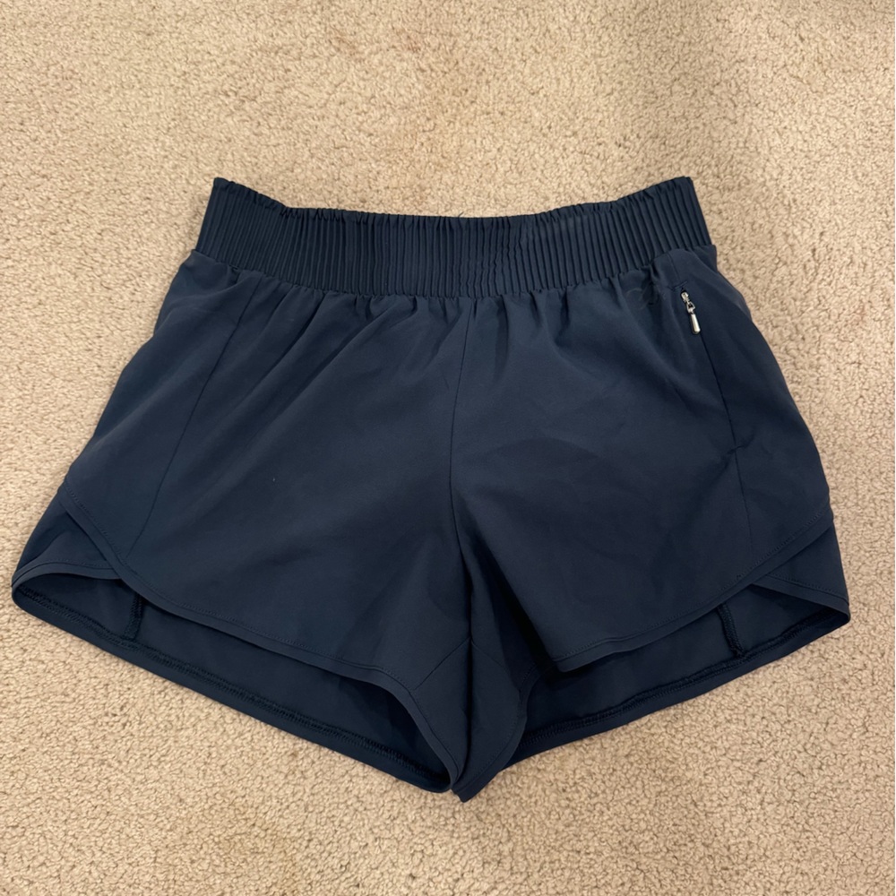 Navy Calla Athletic Shorts